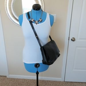 Montini Italian Black Leather Bag